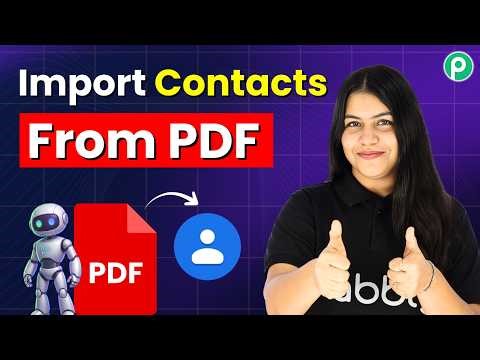 Add Bulk Google Contacts from PDF for Free