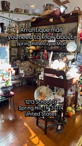 An antique mall you need to know about. Spring Hill antique mall Mon - Sat: 10-5 Sun: 1-5 1213 School St Spring Hill, TN 37174 United States #springhill #nashville #antiquesforsale #antiquemall #antiquing #franklintn #middletn #thriftingtips | Vintage Remnants