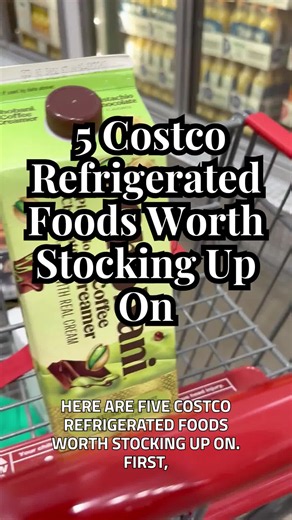 5 Costco refrigerated foods worth stocking up on! 👀 These are the finds I’d grab for easy meals and snacks. Which one are you adding to your cart? #CostcoFinds #CostcoFood