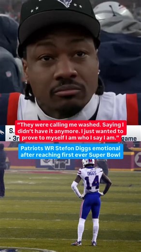 B/R Gridiron on Instagram: "Stefon Diggs was emotional after winning the AFC championship game for the first time ever (via @camerondwolfe) #nfl #football #nflfootball #patriots #stefondiggs"