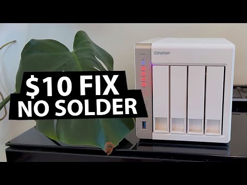 QNAP NAS Red Light Fix Instructions (No Solder Solution)