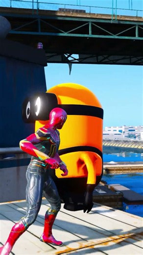 GTA 5 Epic Ragdolls RED SPIDERMAN VS RED MINION VS GREEN MINION (Physics & Funny Fails) ep.1