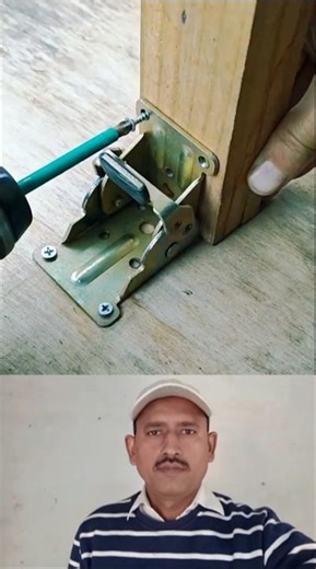 🔩 Smart Folding Table Leg Bracket Hack 🪵✨ #DIY #Woodwork #SmartTools