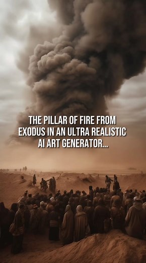 Exodus 13:21 in an AI Art Generator 🤯