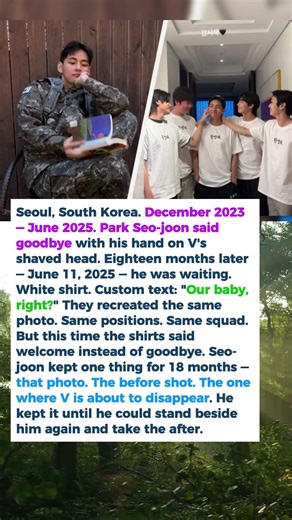 What Park Seo-joon Kept for V Until He Came Home #bts #kpop #militaryeverything