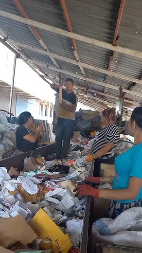 Recycling at Work: Sorting Discarded Materials Together