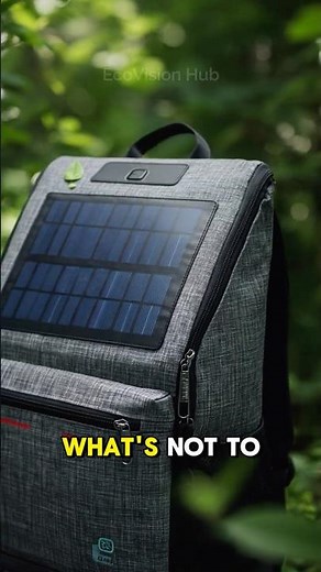 Solar Backpack: Power On the Go! 🔋🌞