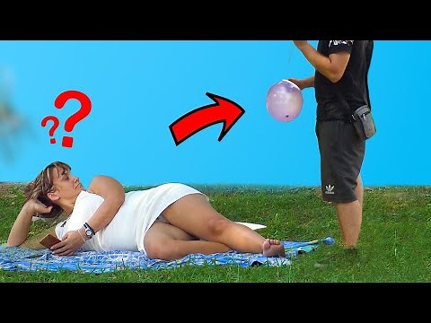 🎈 Balloon Blast Prank on Cute Girls 😱😱 - AWESOME REACTIONS