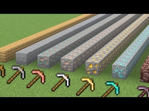 Minecraft which pickaxe is faster in minecraft gameplay