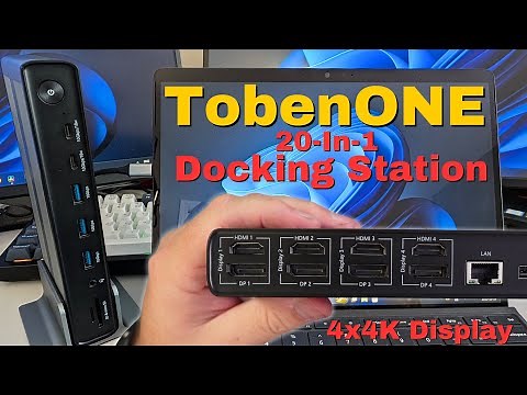 Connect 4 Monitors to Your Laptop (Even MacBooks!) - TobenONE DisplayLink Dock
