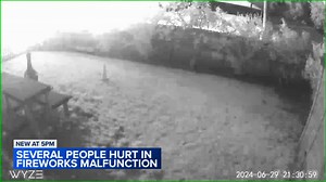 Apparent fireworks malfunction leaves 7 injured, homes damaged in Griffith, Indiana: VIDEO