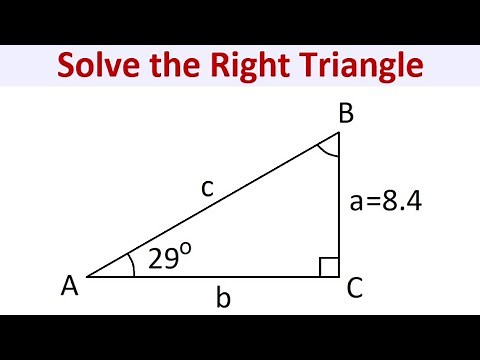 Solve the Right Triangle Given a Leg and the Opposite Angle