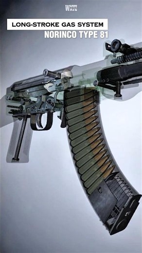 TYPE 81 Rifle (3D) | Gas System Animation #shorts