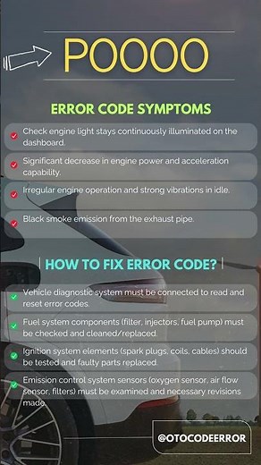 P0000 ERROR CODE - HOW TO FIX ERROR?