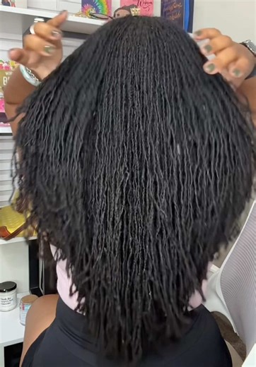 A little late to the party 🤭 #hairtransformation #locs #sisterlocks #beforeandafter #microlocs