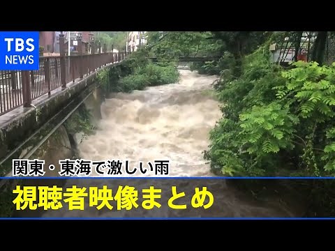 関東・東海で激しい雨 視聴者提供映像まとめ