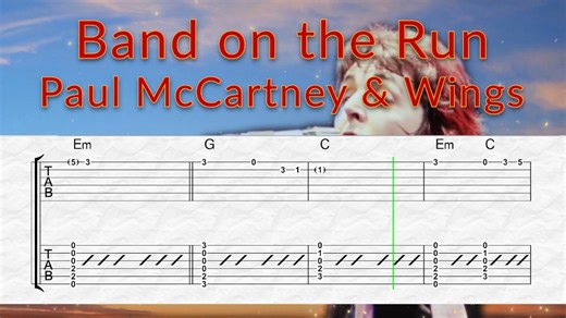 (吉他教程)Paul McCartney&Wings《Band On The Run 》(1973)