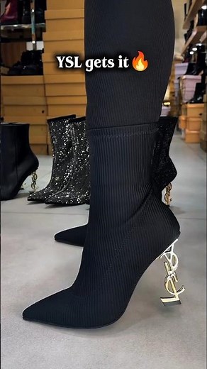 YSL Boots 🔥 Luxury Saint Laurent Heels That Break the Internet #heels #ysl #viral #fashion #shorts