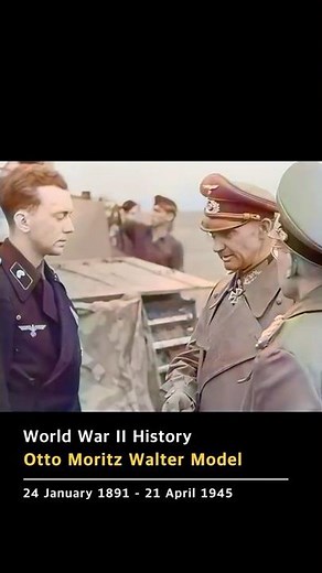 Walter Model Generalfeldmarschall known as a practitioner of defensive warfare during WW2 #military