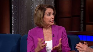 On #LSSC tonight: Leader @NancyPelosi responds to Donald Trump's threat to end birthright citizenship: "this is just more of the same." | The Late Show with Stephen Colbert