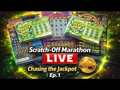 Scratch-Off Marathon LIVE | Chasing the Jackpot | Ep. 1 🎟