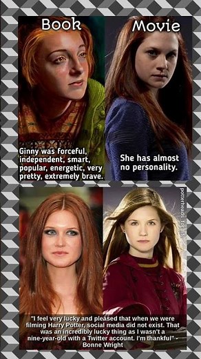 Ginny Weasley: Book vs Movie – Why Fans Are Still Debating This! #short #viralvidio #hogwarts