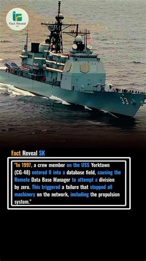 USS Yorktown (CG-48): Crippled by a Zero - The 1997 'Smart Ship' Computer Crash