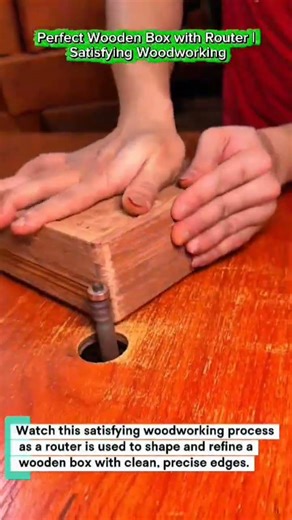 Perfect Wooden Box with Router | Satisfying Woodworking