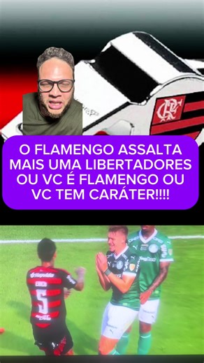 Ou vc tem caráter ou vc torce pelo Flamengo, as duas coisas são impossíveis!!! O Palmeiras foi lesado na libertadores !!