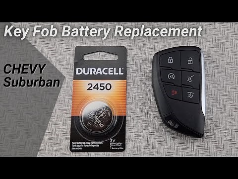 Replace a Chevy Suburban 2021 - 2024 Key Fob Battery