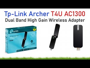 TP-Link Archer T4U AC1300 Wireless Dual Band USB Adapter Review | Setup & Speed Test