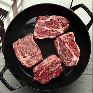 Follow this tutorial and learn how to cook steak straight out of the freezer! Get side dish ideas on COOKtheSTORY.com | Cook the Story