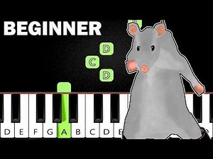 Rat Dancing Meme Song - Beginner Piano Tutorial (Easy Piano)