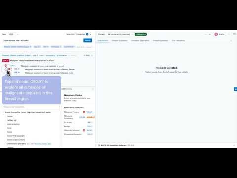 ICD-10 Coder Pro – Table of Neoplasms Lookup | Demo 3/6