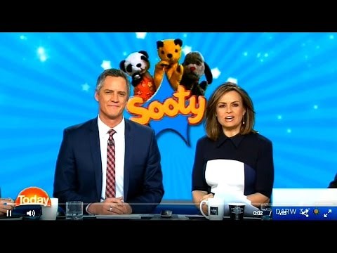Sooty, Sweep, Soo and Richard Cadell on The Today Show Australia (15-08-2016)