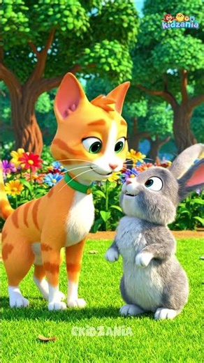 "Cat Tickles Sad Bunny 😺💛 | Cute Animated Short