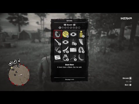 Red Dead Redemption 2 - HOW TO STORAGE PELT (AND MORE)