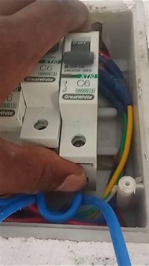 DB MCB Connection 😭 #mcb #shorts #wiring #electrical 😭