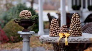 299K views · 8.5K reactions | Making Walnut Cones & Spheres!  (More Holiday Decor! 殺) | Garden Answer | Facebook