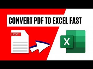 How To Quickly Convert PDF to Excel
