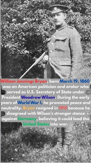 Bryan | Peace Advocate in WW1