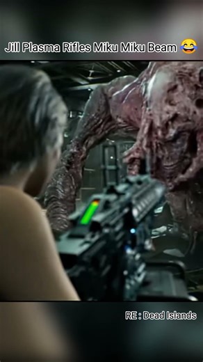 Jill Plasma Rifle Mentally core 😂 #jillvalentine #residentevil #residentevildeathisland