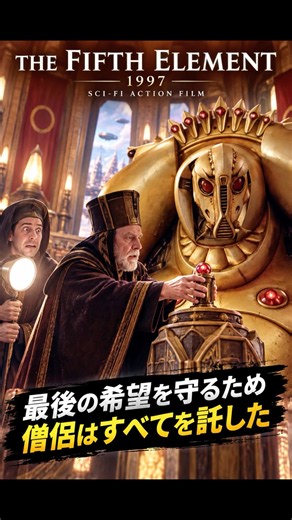 最後の希望を守るため、僧侶はすべてを託した｜『フィフス・エレメント The Fifth Element』（1997） #shorts #movie