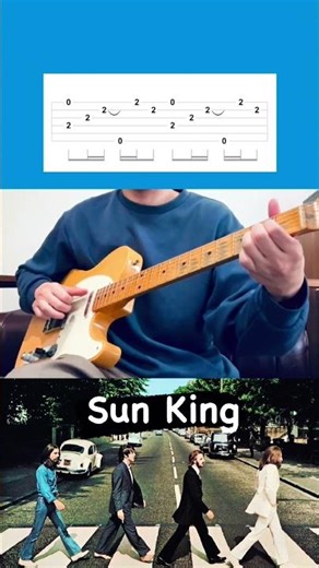 【TAB】 Sun King / The Beatles 【Lead guitar】#60s#shorts#fender#telecaster#johnlennon#ビートルズ#ギター