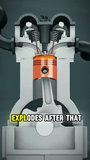 How a Motorcycle Engine Works in Seconds 🔥 Simple Explanation #MotorcycleEngine #HowEngineWorks