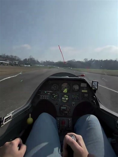 POV Glider Landing with GPWS Voice | Smooth Touchdown with Cockpit View