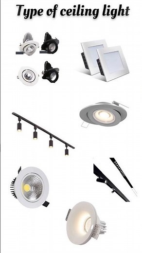 Different Types of Ceiling Lights 💡 Interior + Electrician Guide #shorts #youtubeshorts