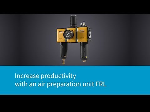 Increase productivity with Atlas Copco's new air preparation units - FRL range