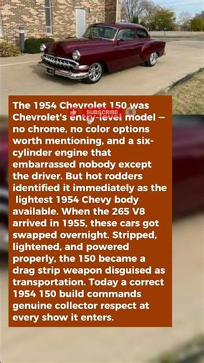 This Was Chevy's Cheapest Car in 1954 — Hot Rodders Made It the Most Wanted