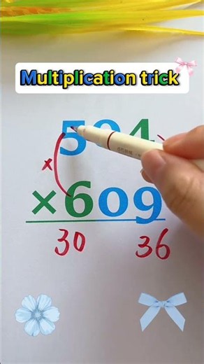 Master multiplication with this super easy cross-multiplication trick! 🧠✨ #multiplicationtricks